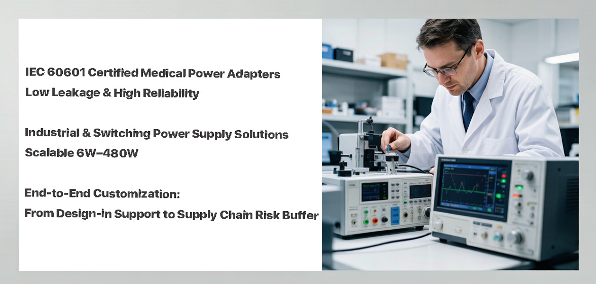 KRECO IEC 60601 Medical Power Adapters & Industrial Power Supply Solutions | Custom OEM ODM Manufacturer Since 2008