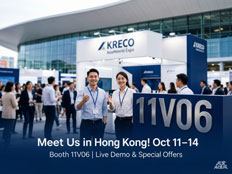 KRECO Global Sources Hong Kong exhibition booth 11V06 power supply live demo