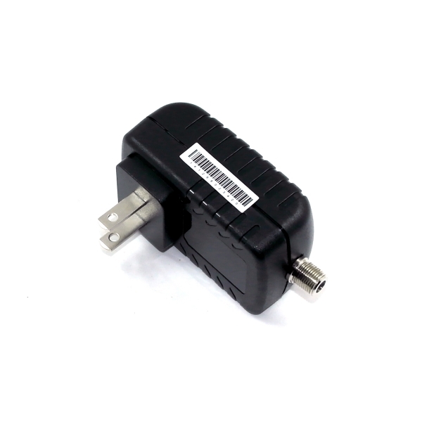 KRE-1381003 F connector,13.8Vdc 1A 13.8W UL switching power adaptor with F connector