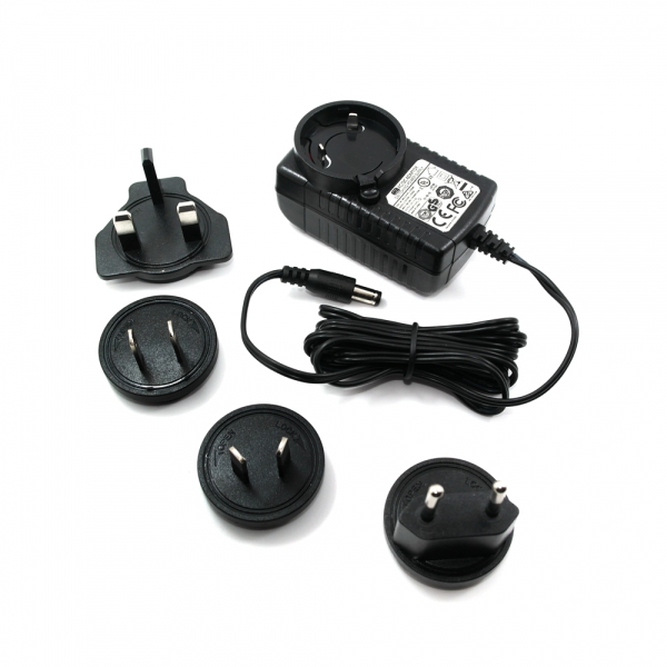 KRE024SPS-1202R00IH,12V 2A 24W switching power adapters with interchangeable plug UL BS CE PSE KC 