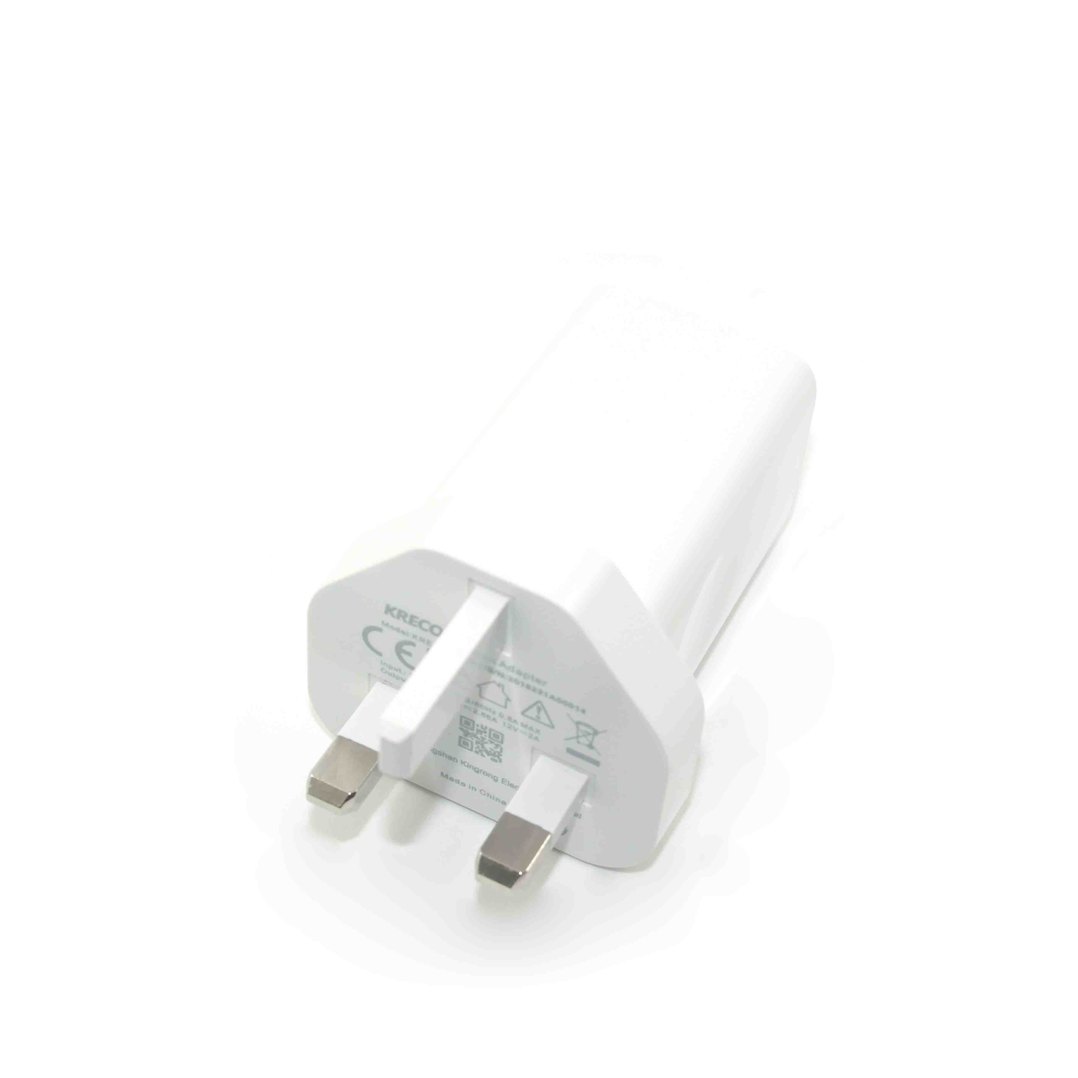 KRE-1202001,24W UK white Quick charger